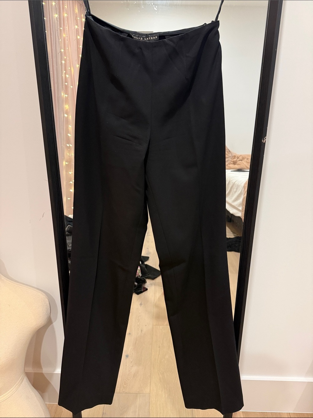 Ralph Lauren classic wool long straight leg trousers